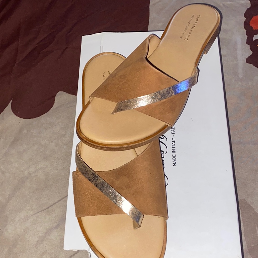 Brand New Saks Sandals.